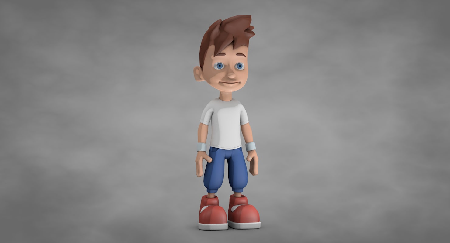 3d model stylized character rigged