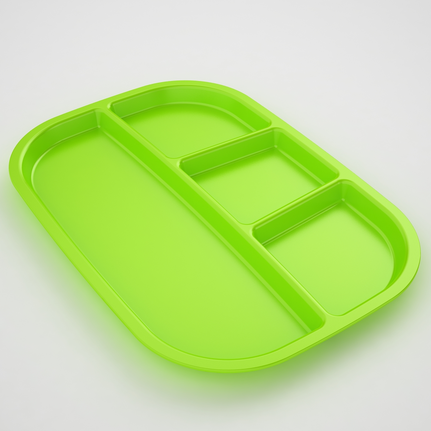 lunch food tray 3d model