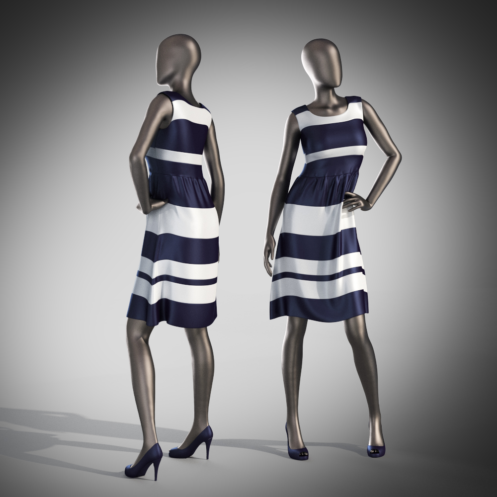 dress mannequin 3d max