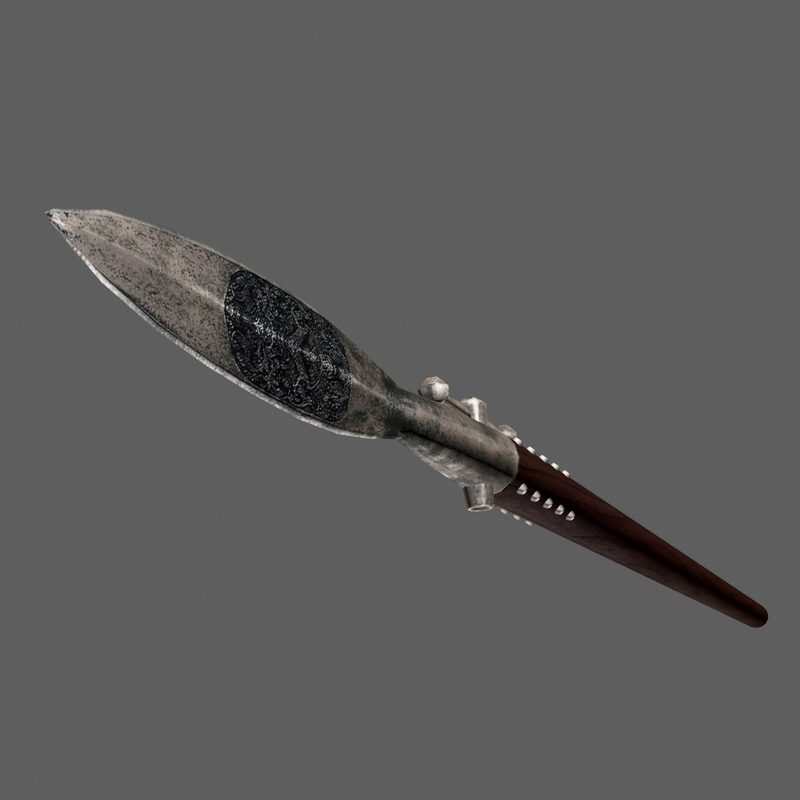 old worn boar spear max