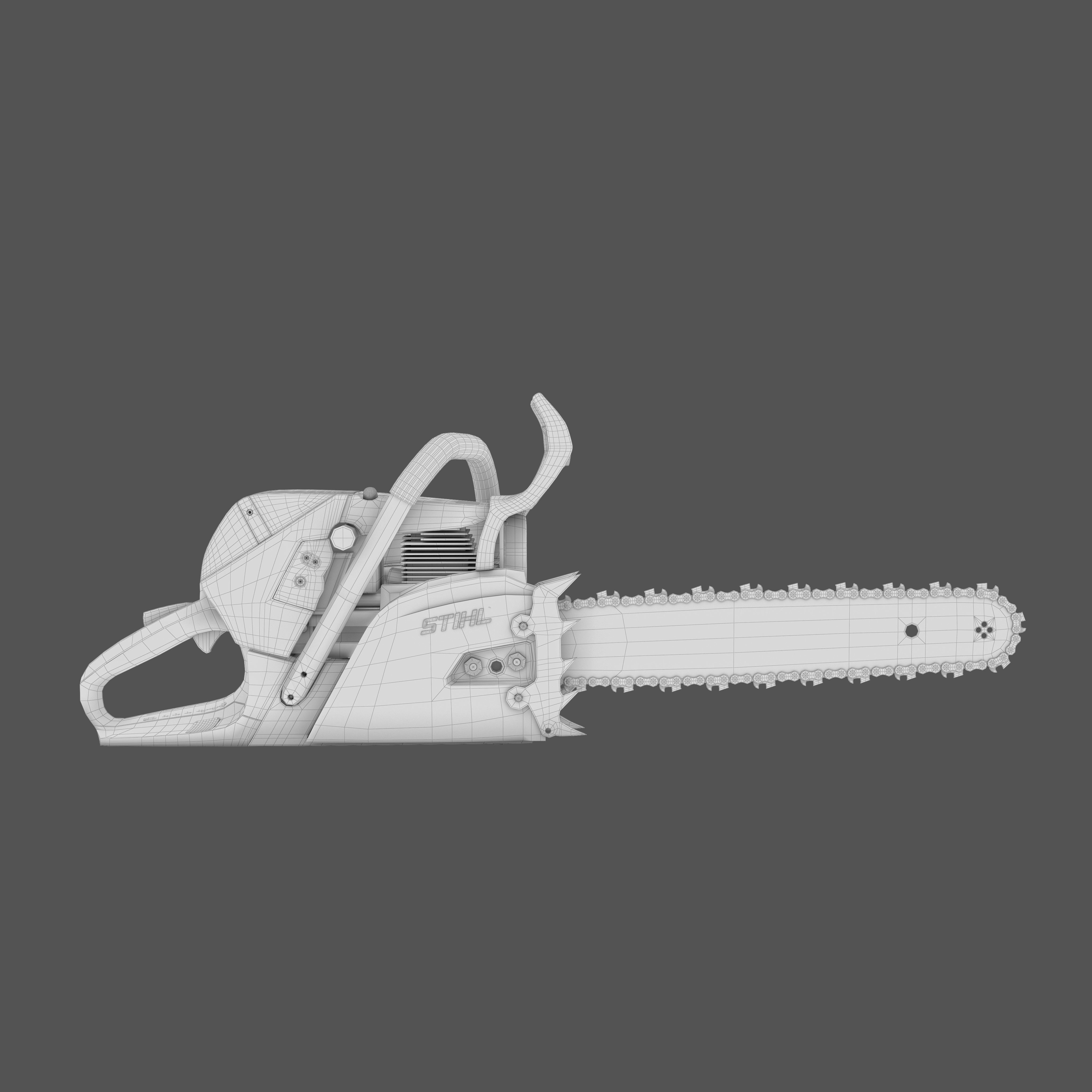 saw chain chainsaw 3d model