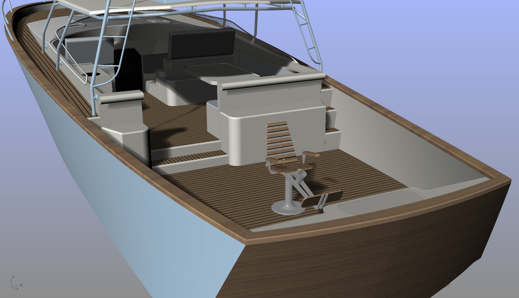 3d Model Sport Fishing Boat