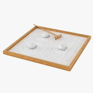 table zen garden 3d model