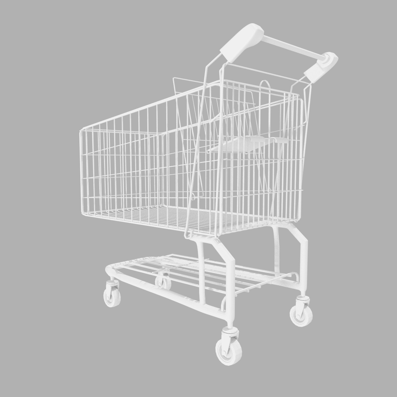 shopping cart 3d model