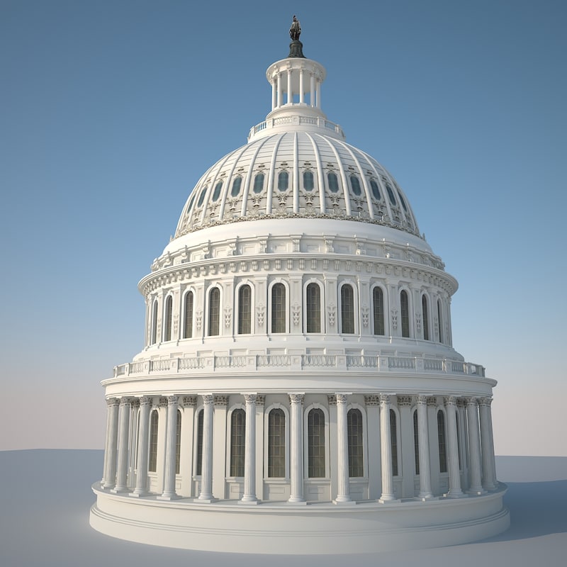 washington capitol d 3d max