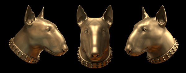 Bull Terrier Head 3d Model Bull Terrier Head 3d Model