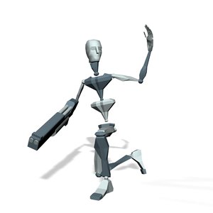 Soldier crouch left hand signal
