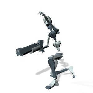 Soldier crouch go signal