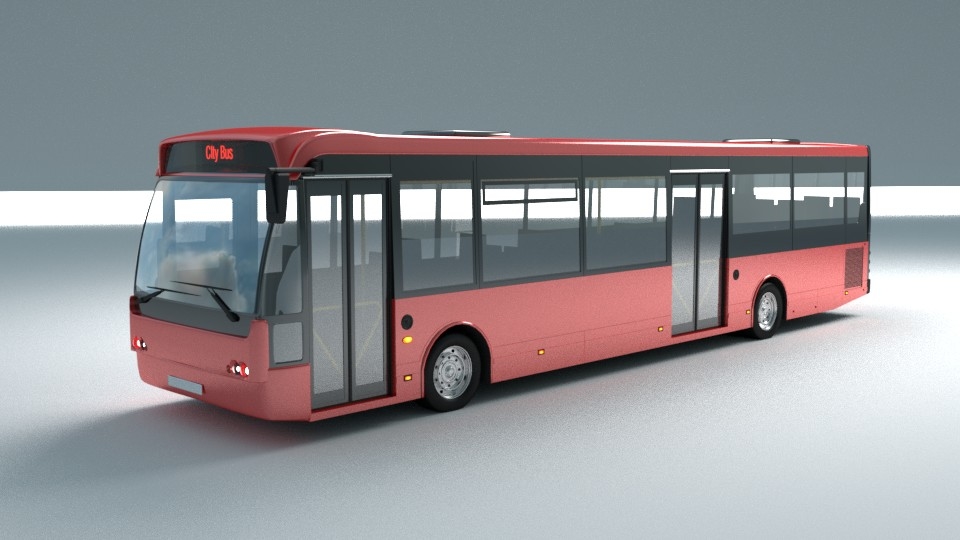 城市公交车3d模型