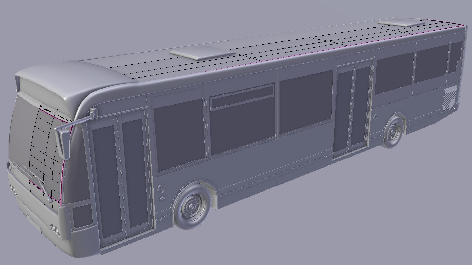 城市公交车3d模型