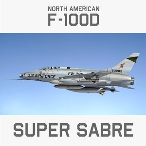 3d north american super sabre
