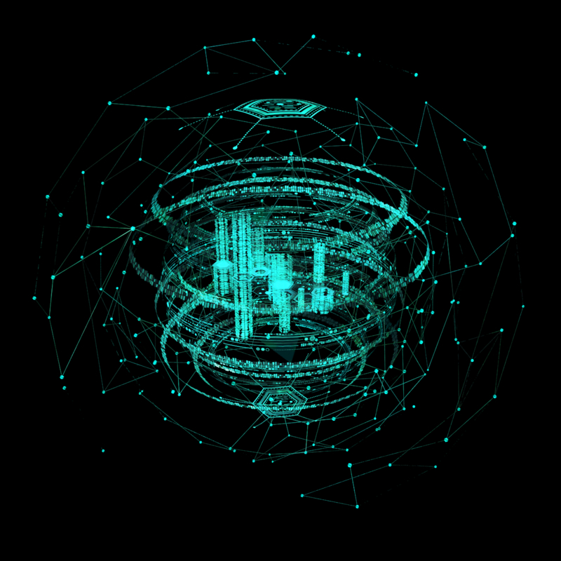 3d model of hologram planet