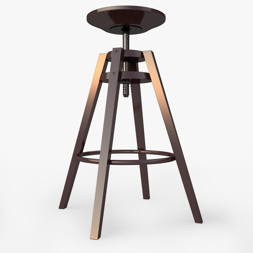 Bar Stool Ikea Dalfred 3d Model