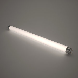 lamp fluorescent illuminated 3d model