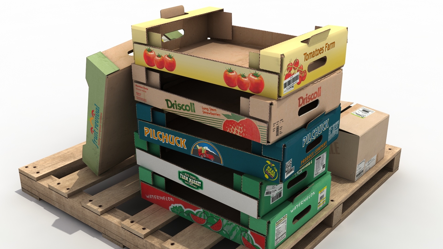 lots cardboard pallet boxes max