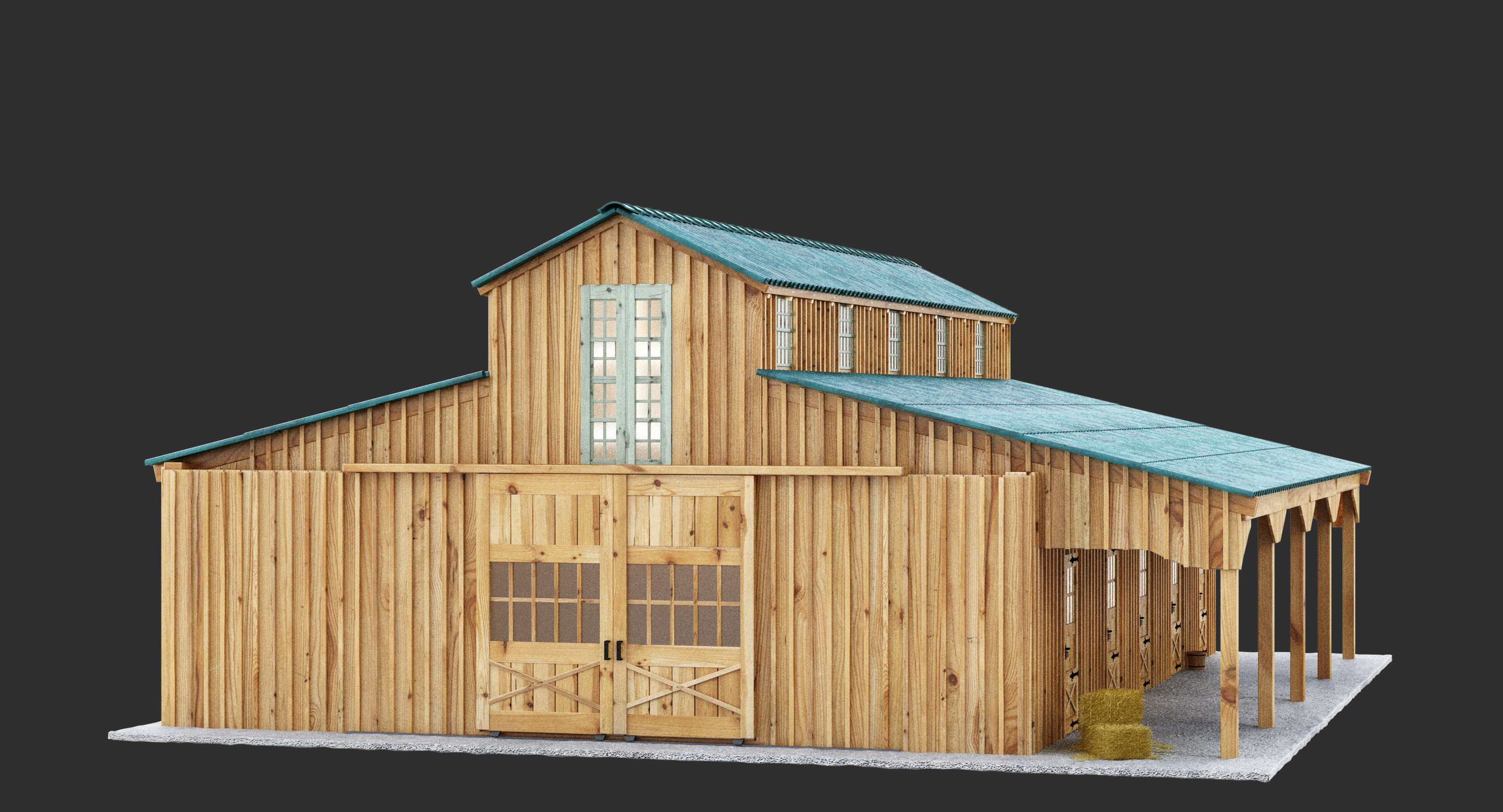 Horse Stable 3d Model