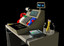 3d model of cartoon cash register
