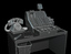 3d model of cartoon cash register
