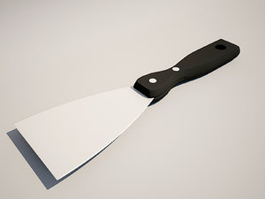 3d putty knife model