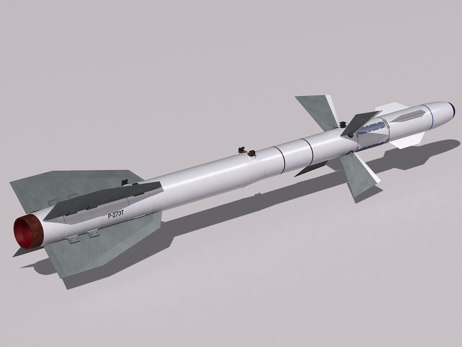 r-27 missile 3d model