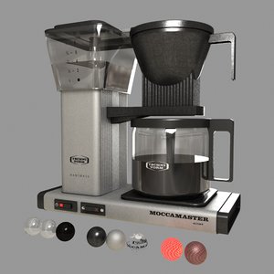moccamaster coffee machine 3d model
