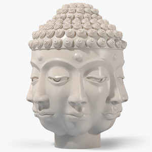 3d model buddha head