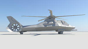 3d stealth helicopter model