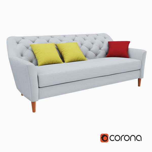3d Model Of West Elm Sofa