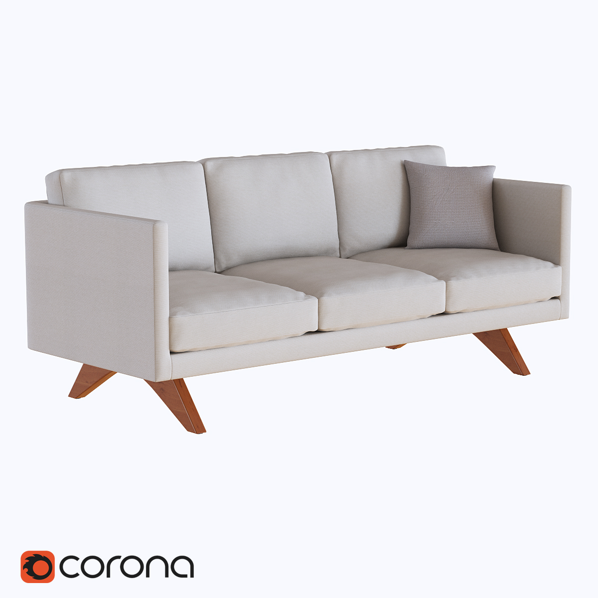 3d model of west elm sofa