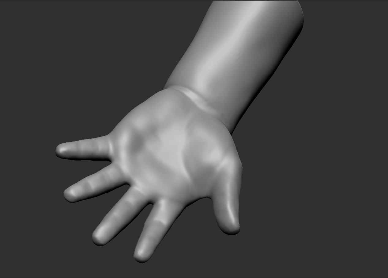 美孩子的手3d模型