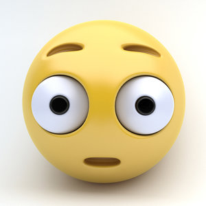 3d model emoji surprised