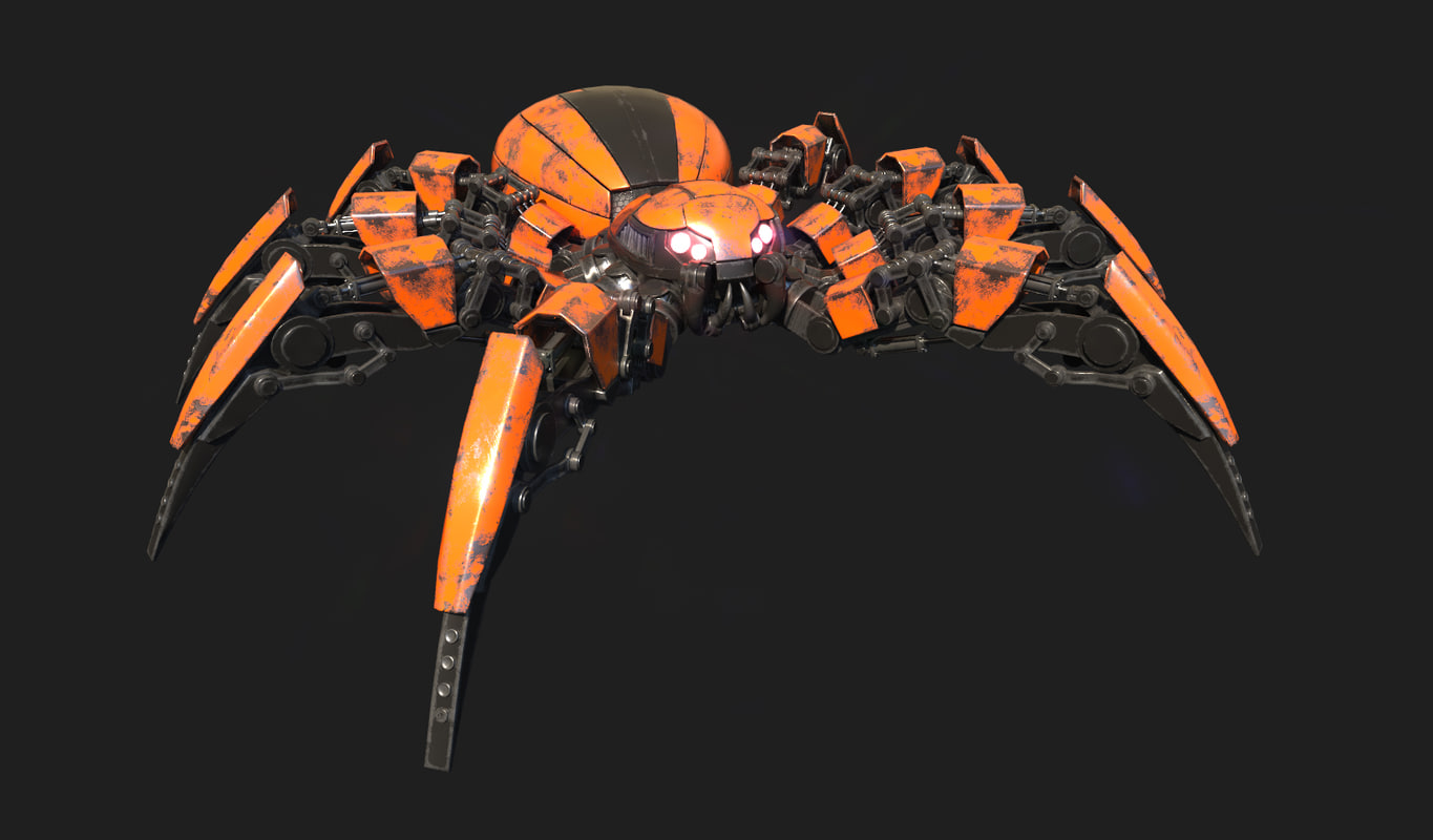 3d spider bot robot