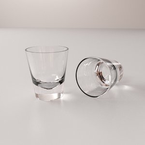 shot glass 3d model