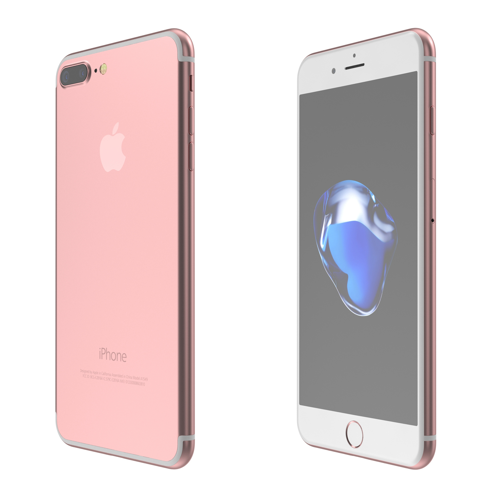 apple iphone 7 colors 3d model