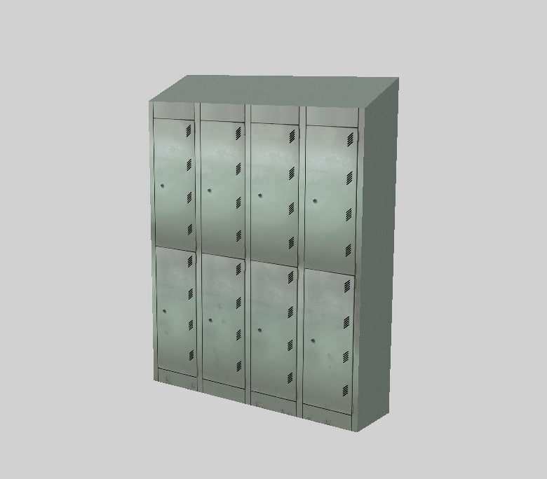 lockers 3d model