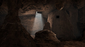 dungeon cave 3d obj