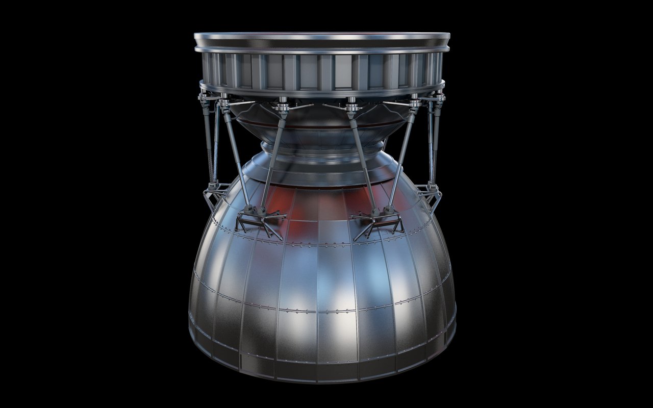 火箭助推器引擎3D模型 TurboSquid 1073667