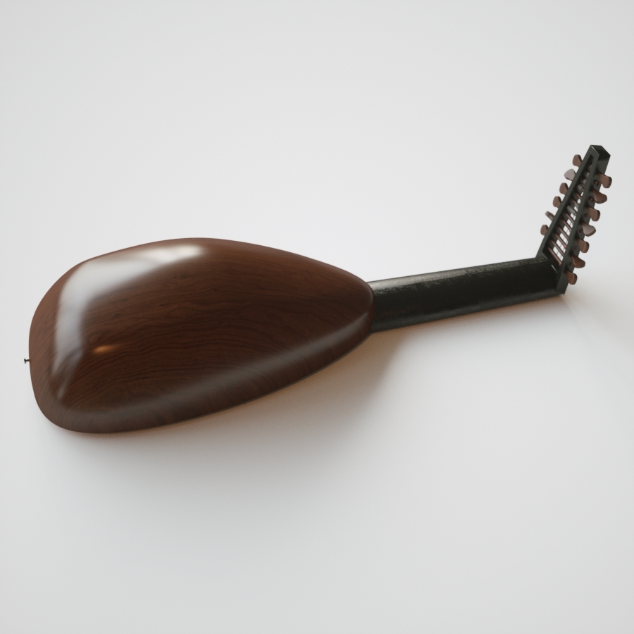 3d renaissance lute