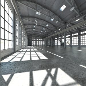 3d model factory interior