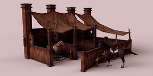 stable horse 3ds