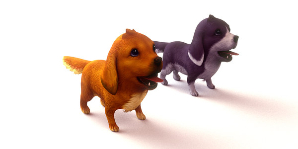 犬のlowpoly3dモデル Turbosquid