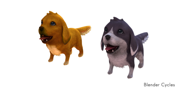 3d Model Dog Blender