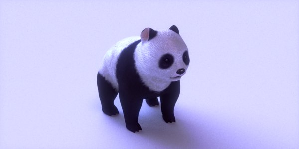 3d熊猫模型