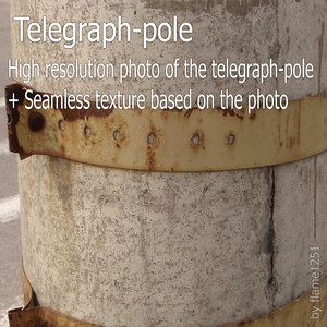 Telegraph Pole - Seamless High-Resolution Texture and Photo