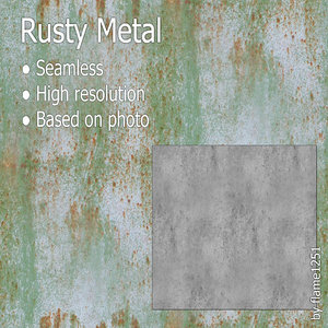 Rusty Metal Texture Pack 2-in-1 - Seamless and High-Resolution