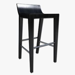 bar stool 3d 3ds