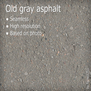 Old Gray Asphalt  - Seamless High-Resolution Texture
