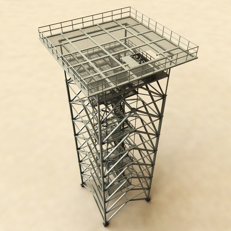 3d Watchtower Tower Model