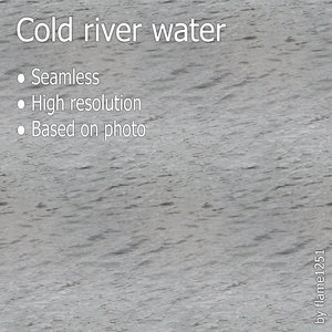 Cold River - Seamless High-Resolution Water Texture