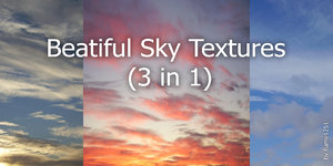 Beautiful Sky Texture Set - Three High-Resolution Variants Included
